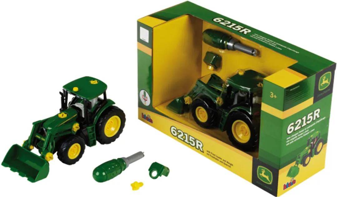 Klein Toys John Deere 6215 R Trekker Bouwset - 24,5x9,5x12cm - Groen/Geel