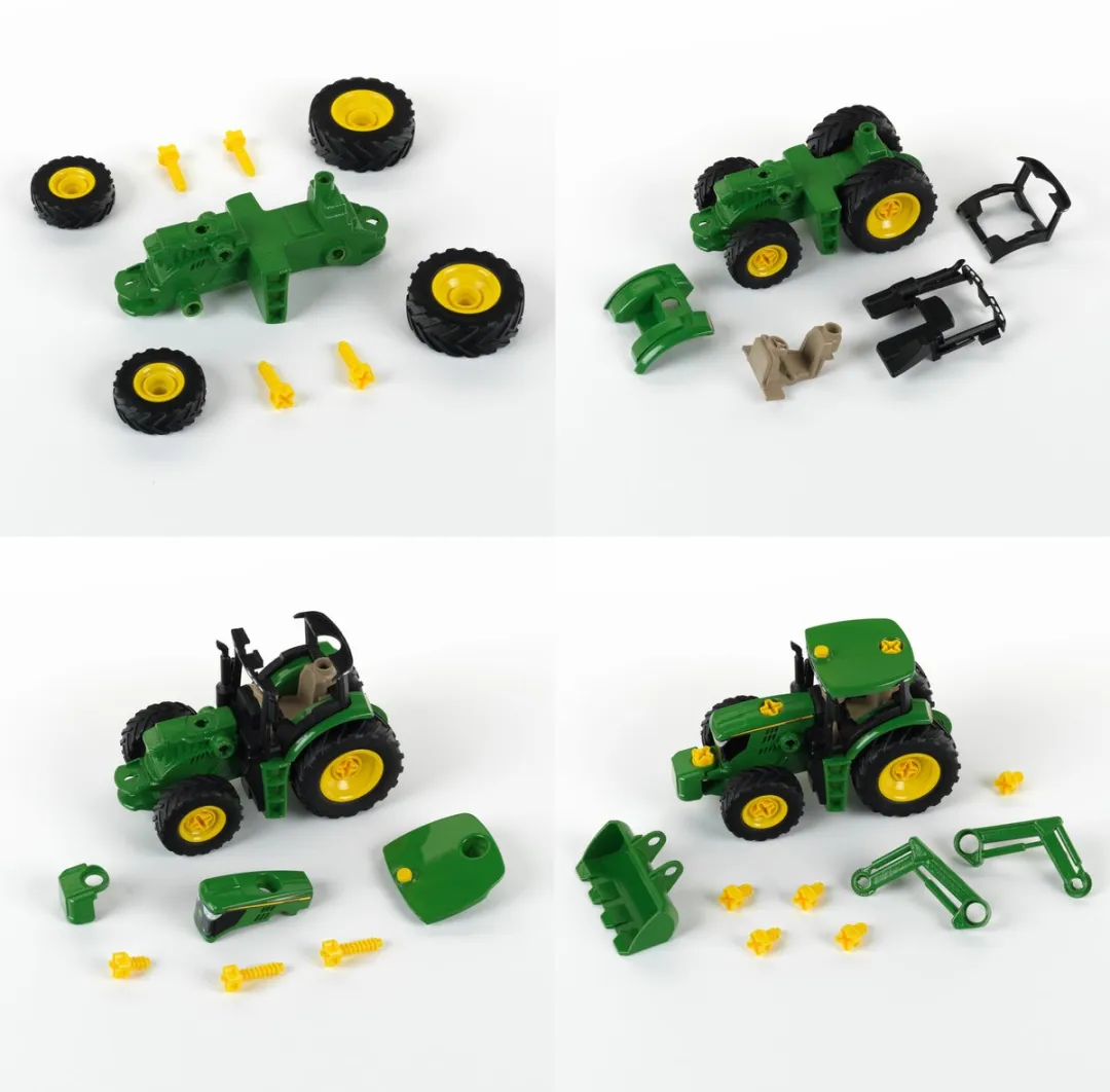 Klein Toys John Deere 6215 R Trekker Bouwset - 24,5x9,5x12cm - Groen/Geel