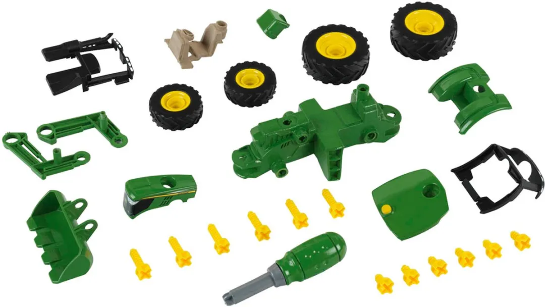 Klein Toys John Deere 6215 R Trekker Bouwset - 24,5x9,5x12cm - Groen/Geel