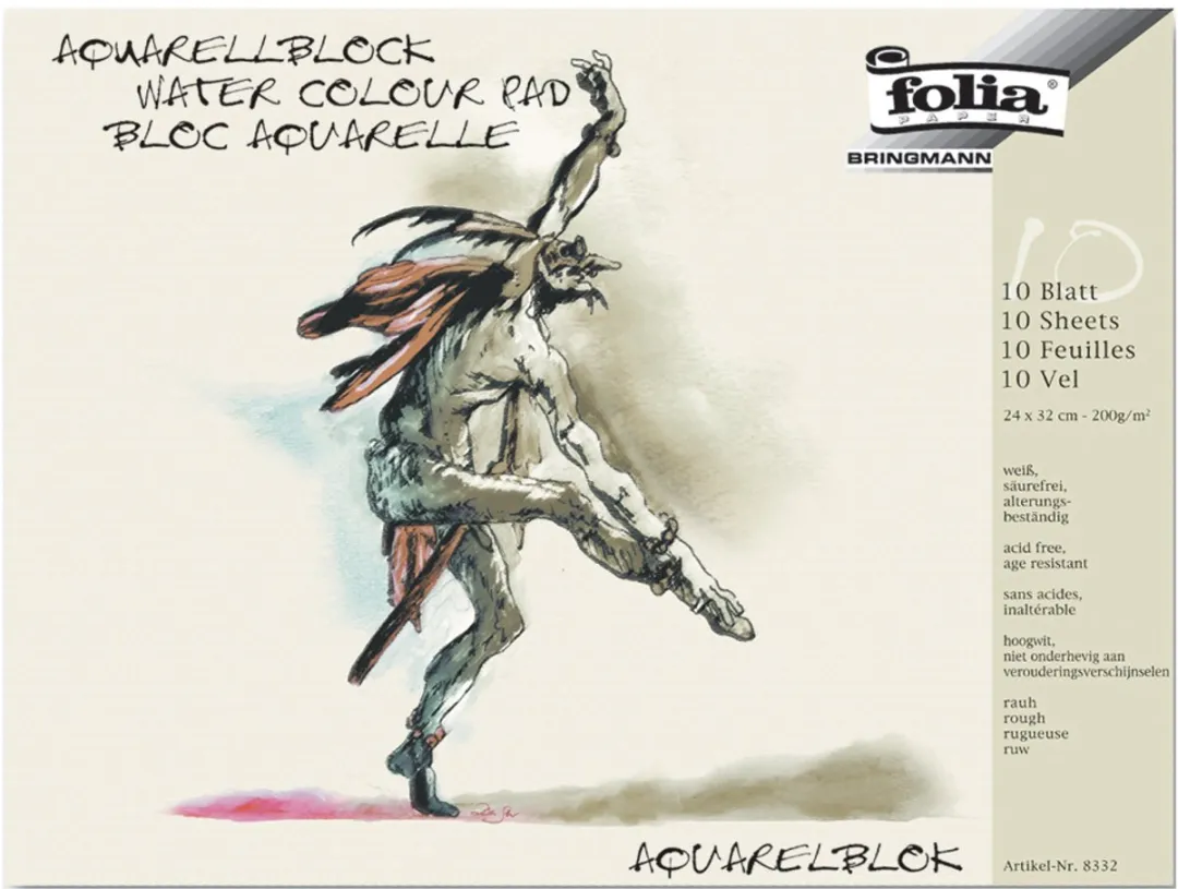 Folia Aquarelblok 30x40cm - 10 Vel