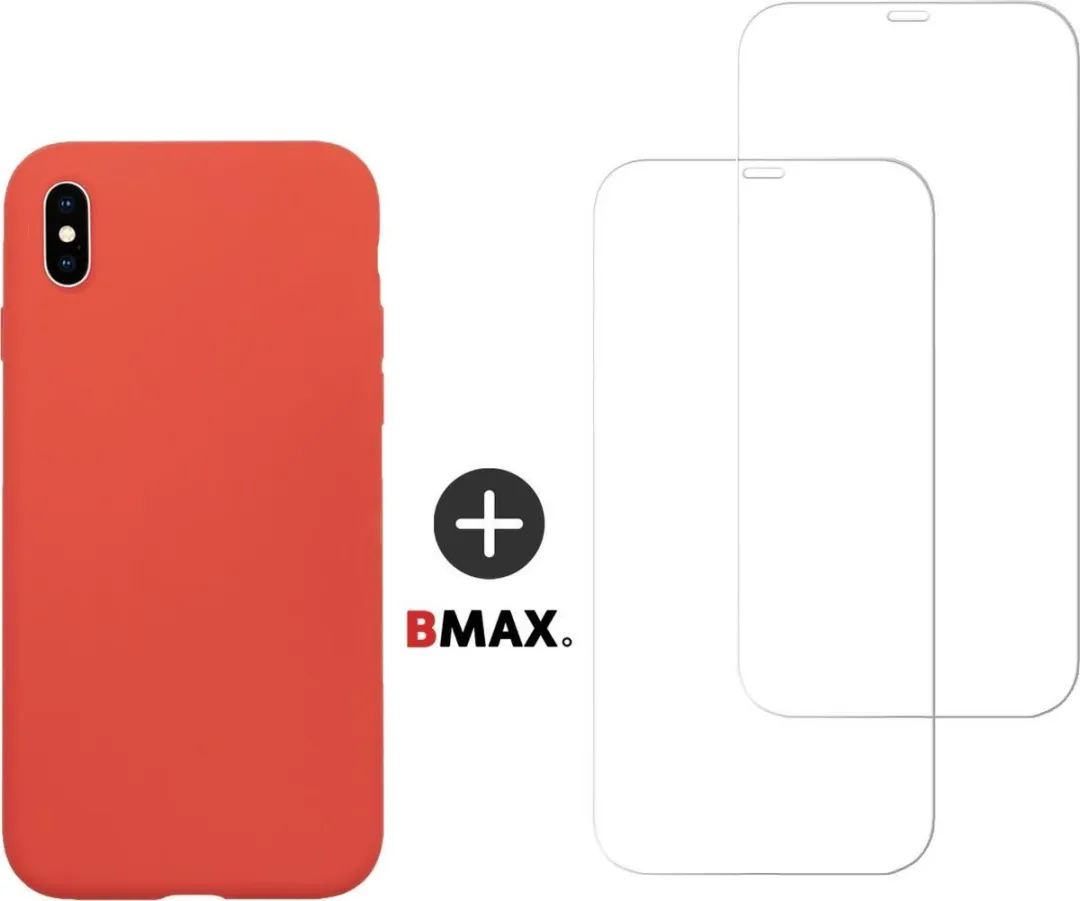 BMAX iPhone X Siliconen Hoesje Rood