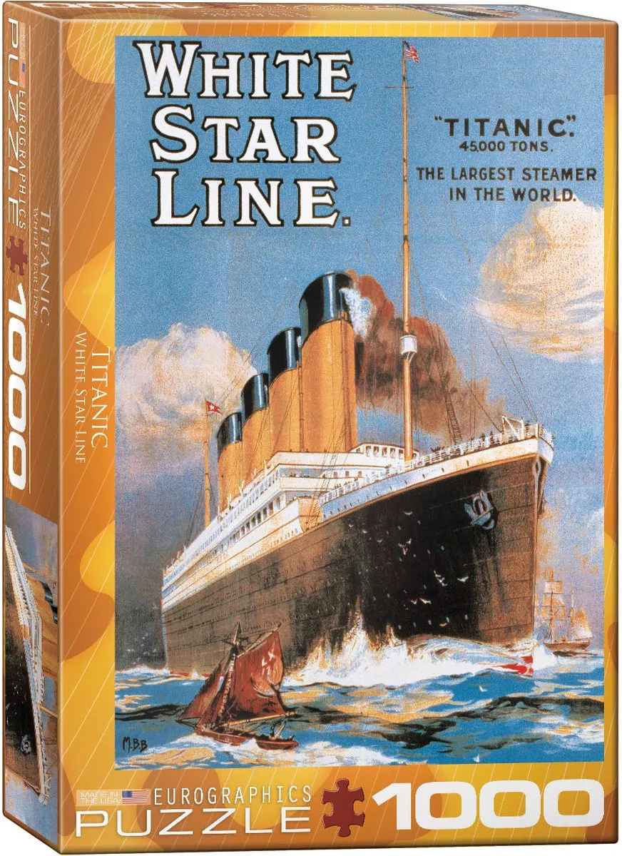 Eurographics Titanic White Star Line Puzzel 1000 Stuks