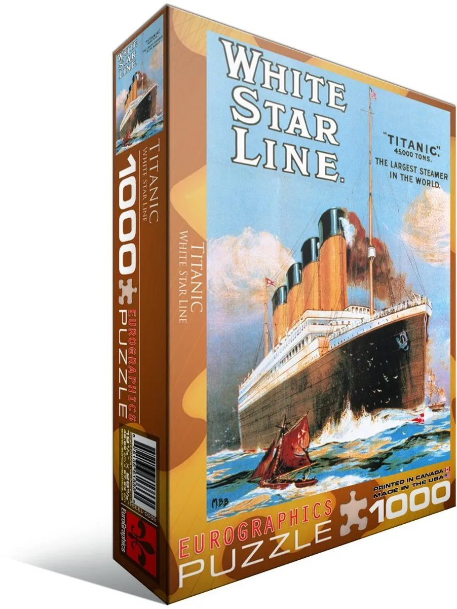 Eurographics Titanic White Star Line Puzzel 1000 Stuks