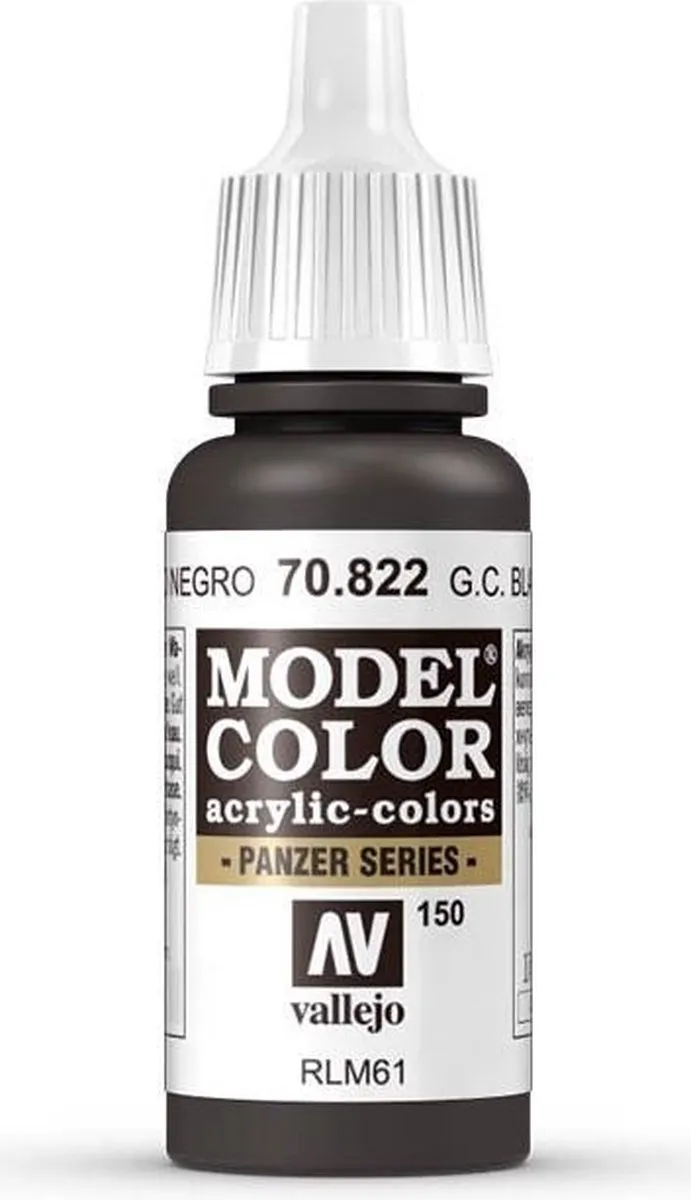 Vallejo Model Color German Camouflage Black Brown Acrylverf 17ml