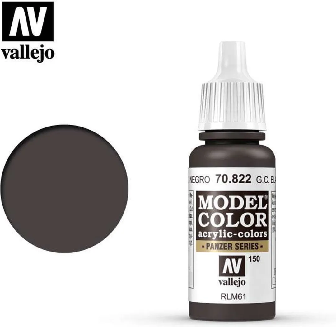 Vallejo Model Color German Camouflage Black Brown Acrylverf 17ml