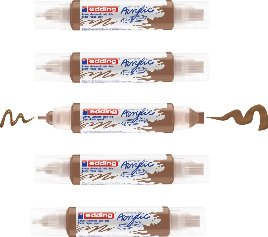 edding 5400 Acryl 3D Double Liner Hazelnoot