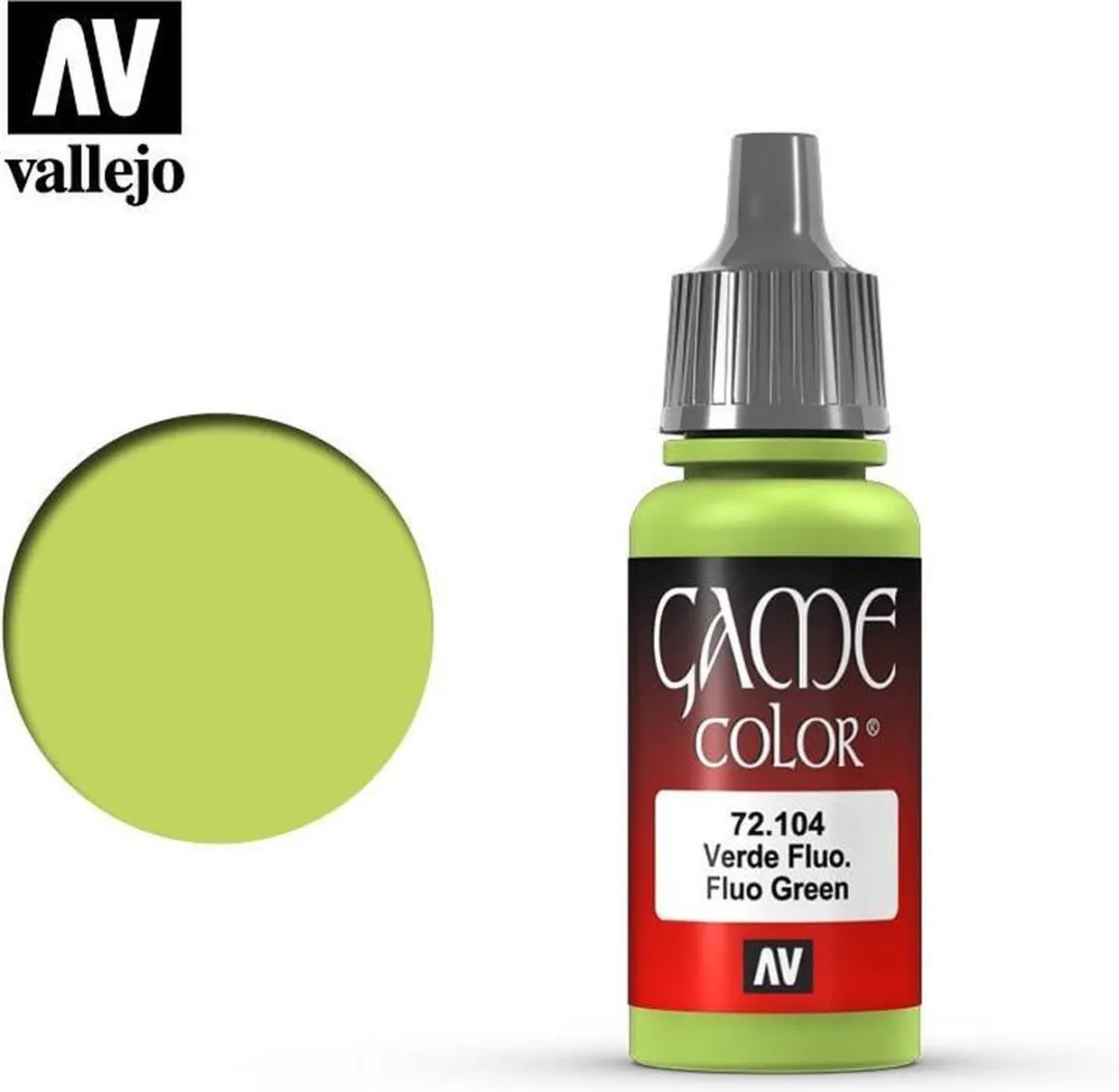 Vallejo Game Color Acrylverf Fluorescent Green 18ml