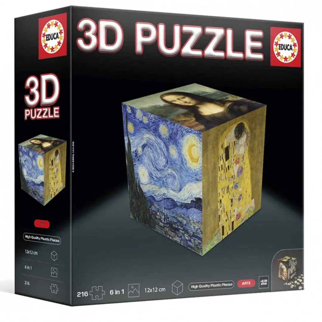 Educa Arte en Cubo Puzzel 216 Stuks - Multicolor - afbeelding 3 van 6