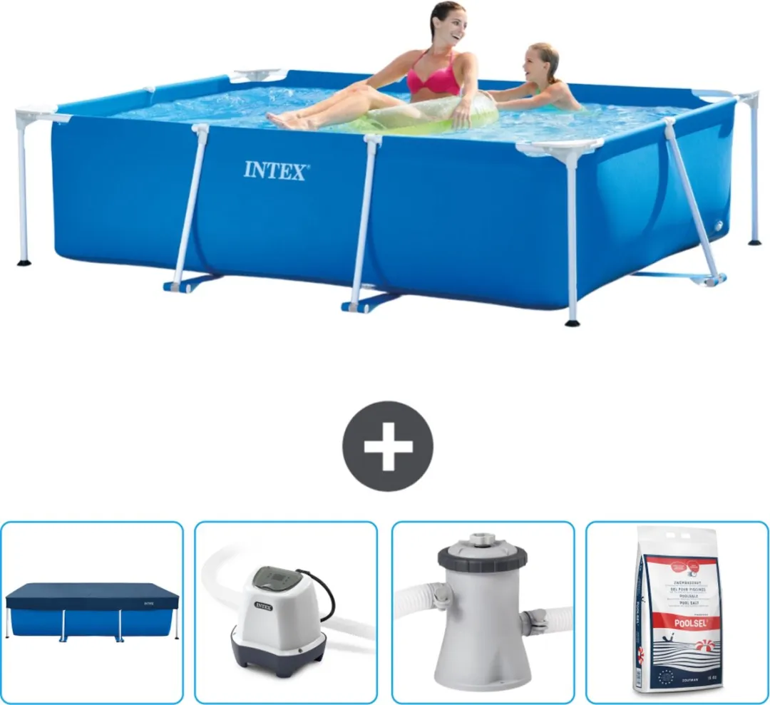 Intex Rechthoekig Frame Zwembad 220x150x60cm Blauw