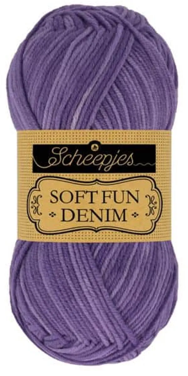 Scheepjes Softfun Denim 513 Wol - Paars