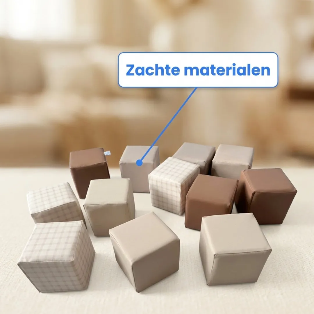 LiasToys Foam Stapelblokken 12-delig - 12 Stuks