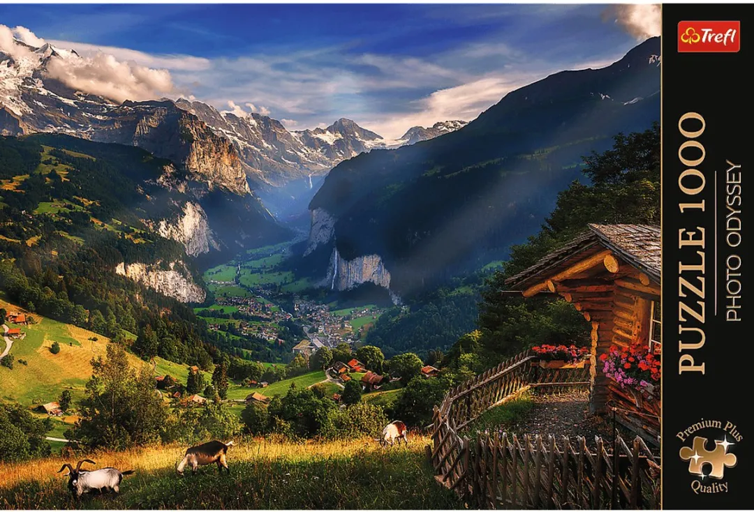 Trefl Photo Odyssey Lauterbrunnen Zwitserland Legpuzzel 1000 Stuks - Multicolor