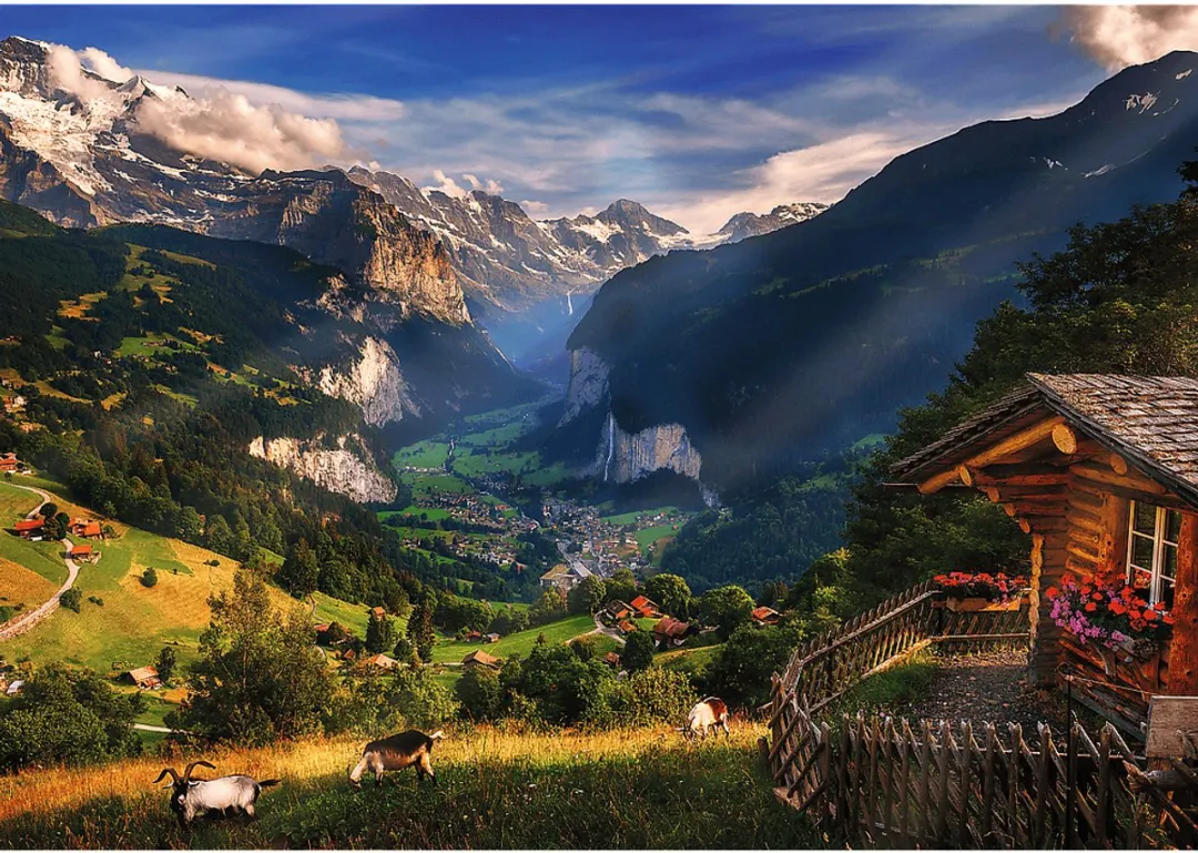 Trefl Photo Odyssey Lauterbrunnen Zwitserland Legpuzzel 1000 Stuks - Multicolor