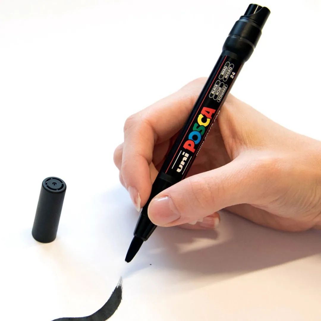 Posca PCF350 Stiften Set - Zwart/Wit