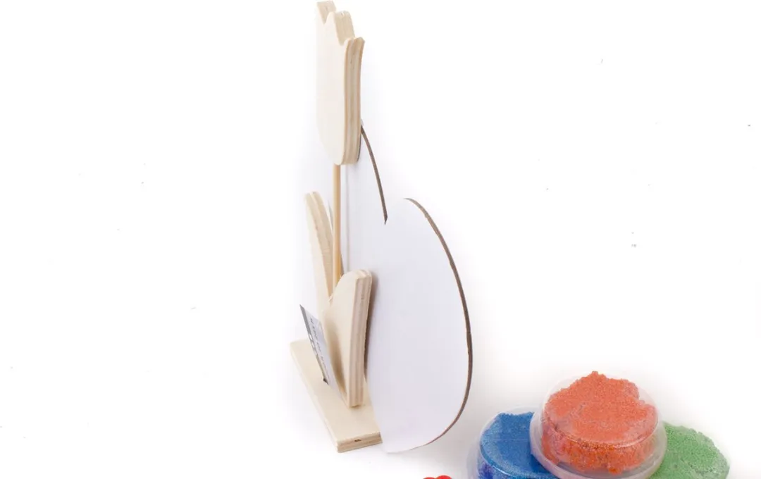 Foam Clay Houten Bloemen Knutselpakket - 3x14g Klei + Kartonnen Hart