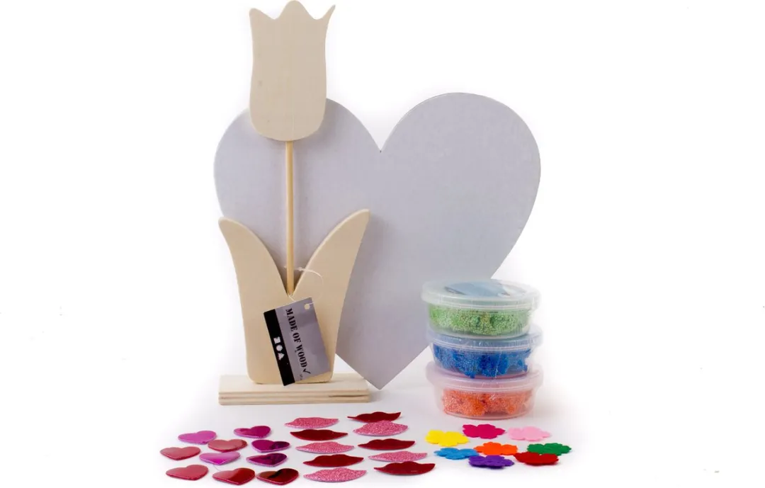 Foam Clay Houten Bloemen Knutselpakket