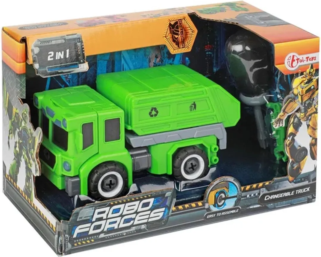 Toi-Toys Roboforces Veranderrobot Vuilniswagen Multicolor