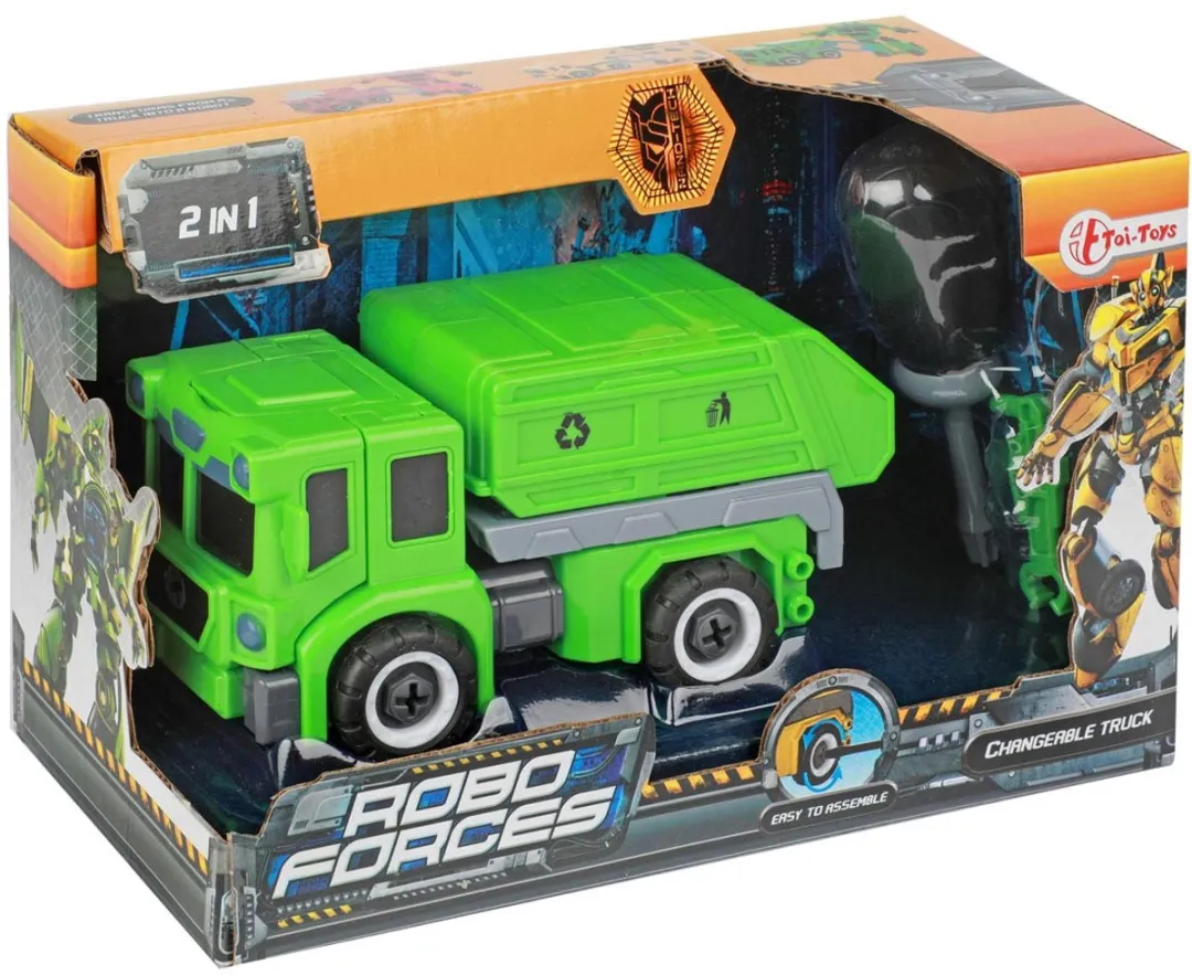 Toi-Toys Roboforces Veranderrobot Vuilniswagen Multicolor