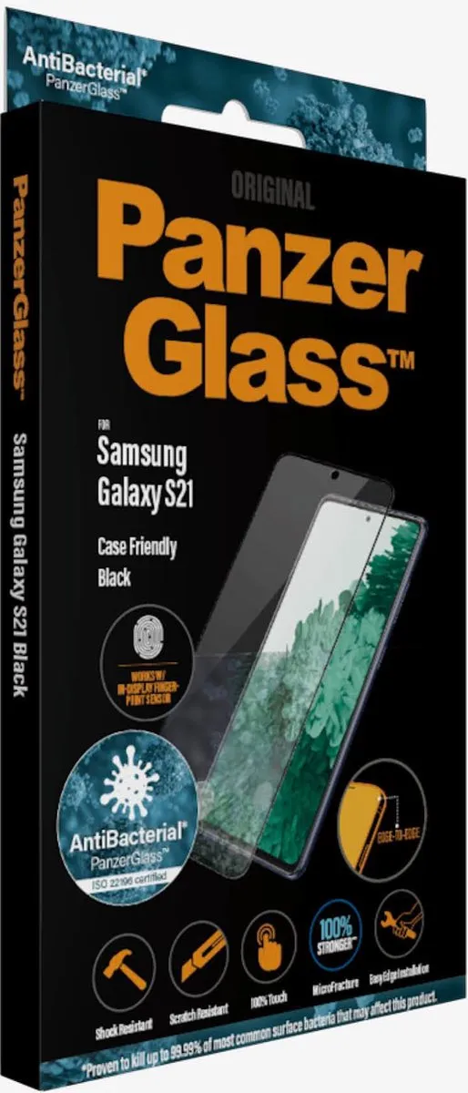 PanzerGlass PZ-7256 Screenprotector - Samsung Galaxy S21 - Zwart