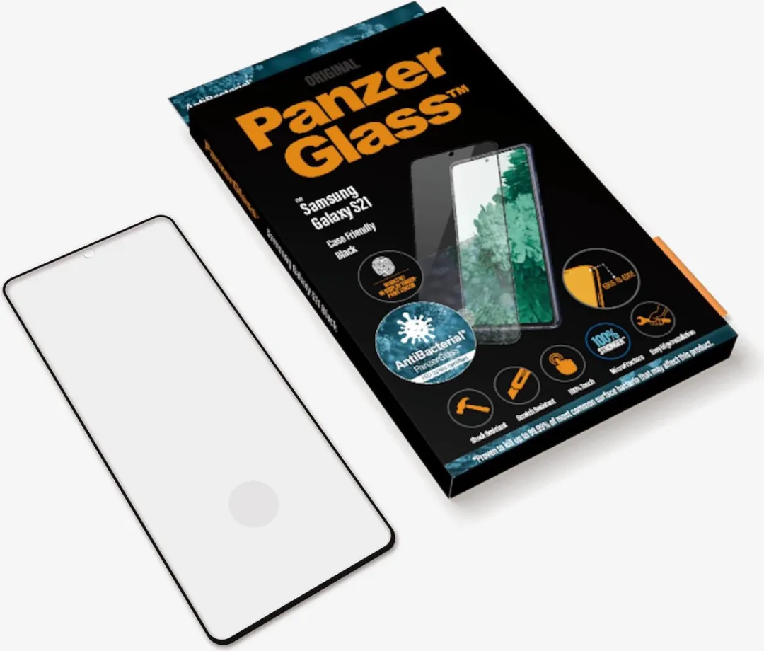 PanzerGlass PZ-7256 Screenprotector - Samsung Galaxy S21 - Zwart - afbeelding 6 van 6