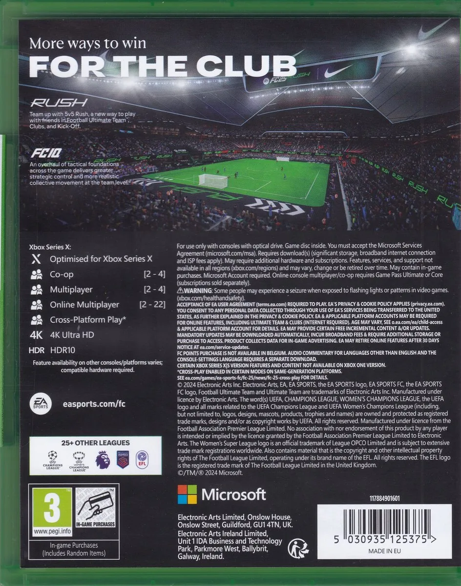 EA FC 25 Xbox One & Series X - 11 Online / 4 Offline
