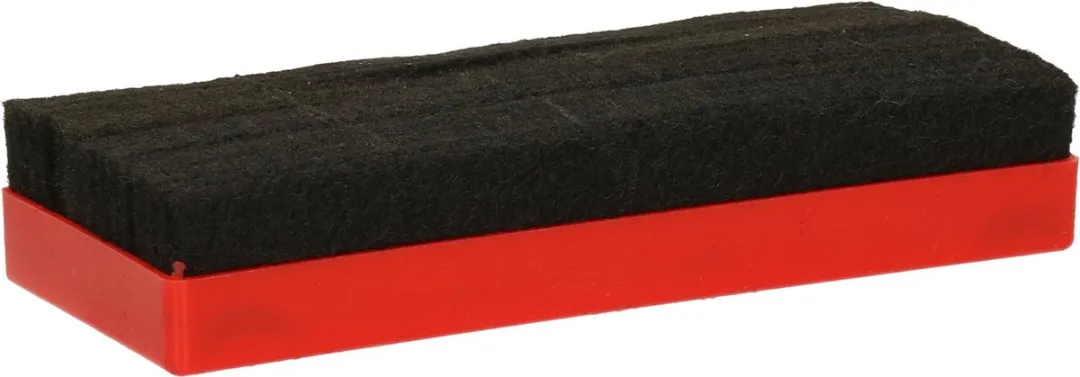 Rayher Hobby Krijtbordwisser 13cm - Rood - 12 Witte Krijtjes