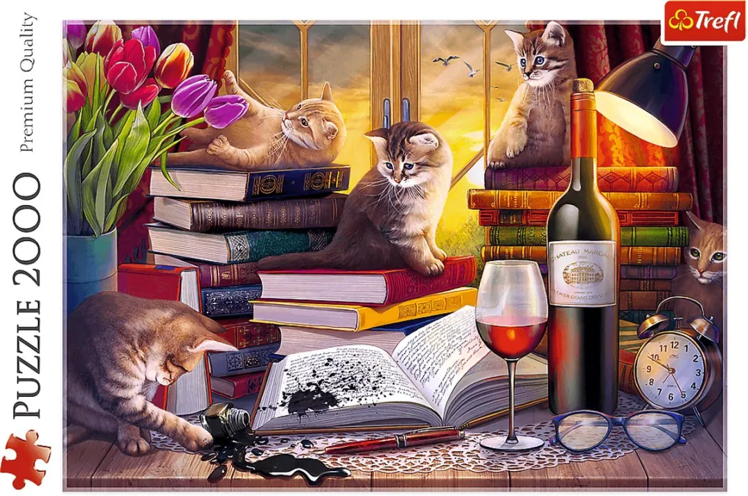 Trefl Legpuzzel Kattenavond 2000 Stuks - 31527126 Multicolor