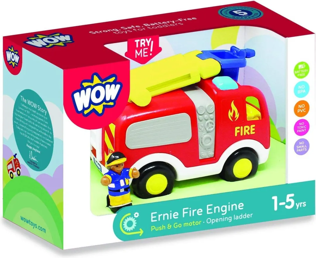 WOW Toys Ernie Brandweerwagen - Multikleur