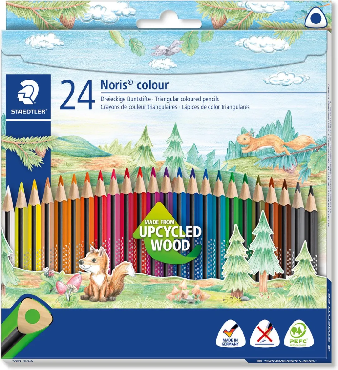 STAEDTLER Noris Colour Driekantig Kleurpotlood - 24 Stuks - afbeelding 6 van 6
