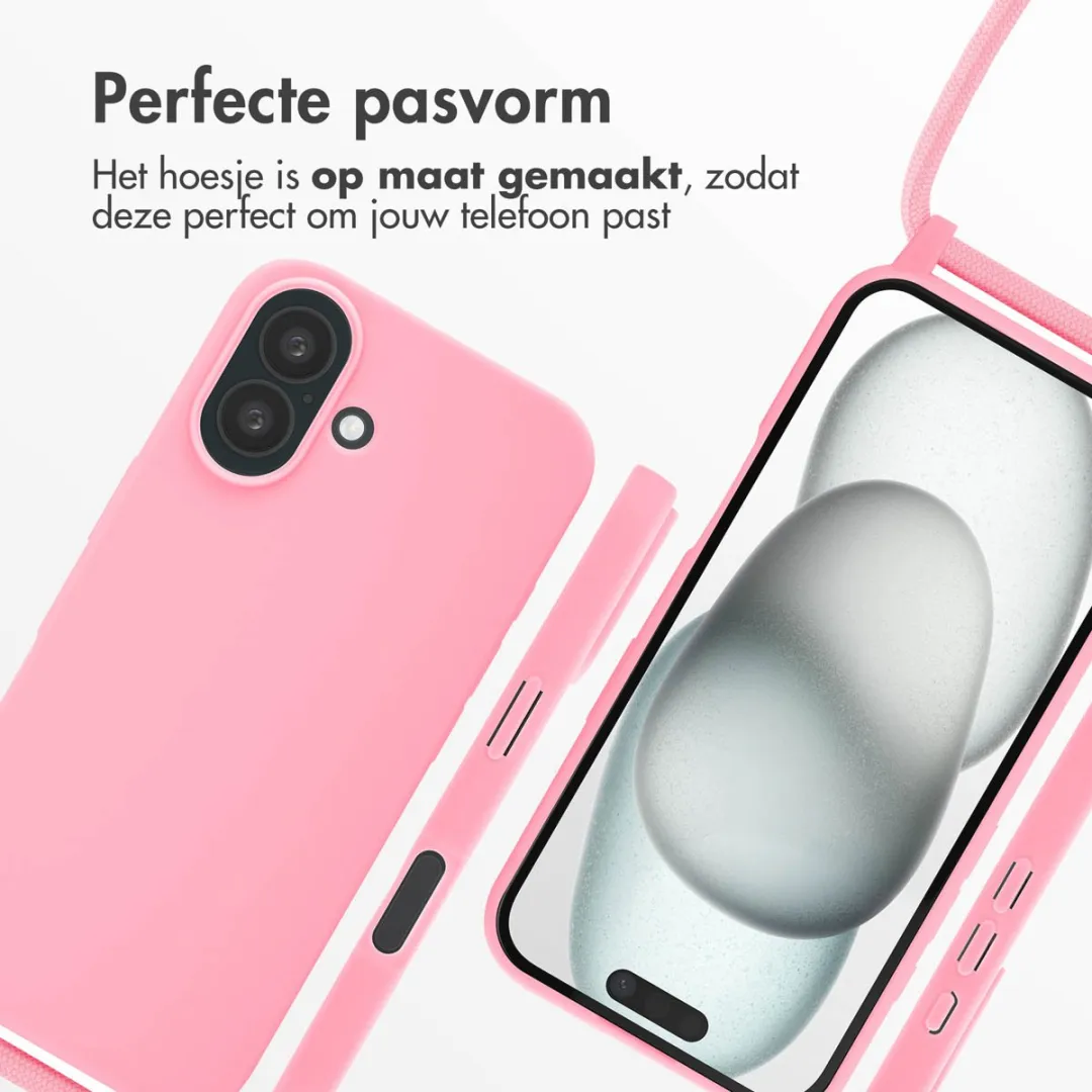 Imoshion iPhone 16 Siliconen Hoesje Roze