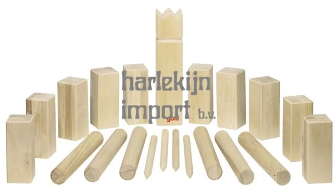 Goki Kubb Vikingschaakspel Koning 15166 - Multikleur