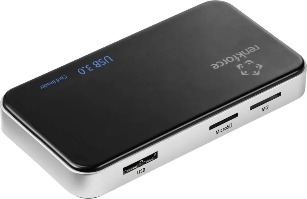 Renkforce RF-PCR-350 Externe Geheugenkaartlezer - USB-A 3.0 - Zwart