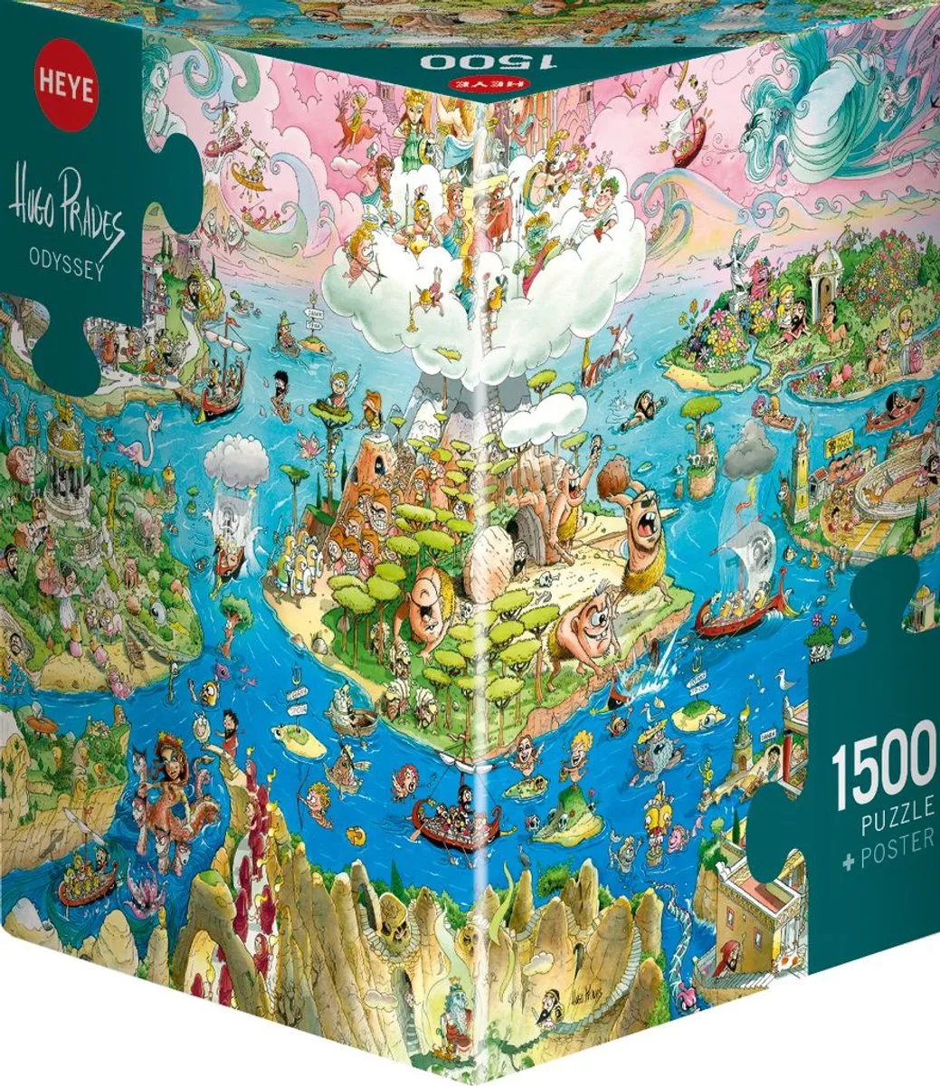 Heye Odyssey 1500 Puzzel - 1500 Stuks - 80x60cm - Multicolor