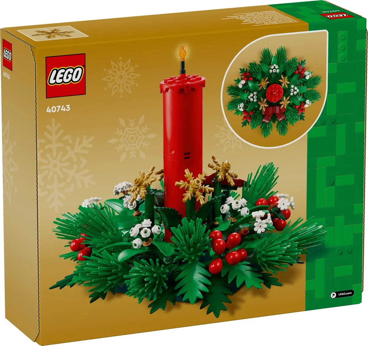 LEGO Kersttafeldecoratie 40743 - 433 Stukken