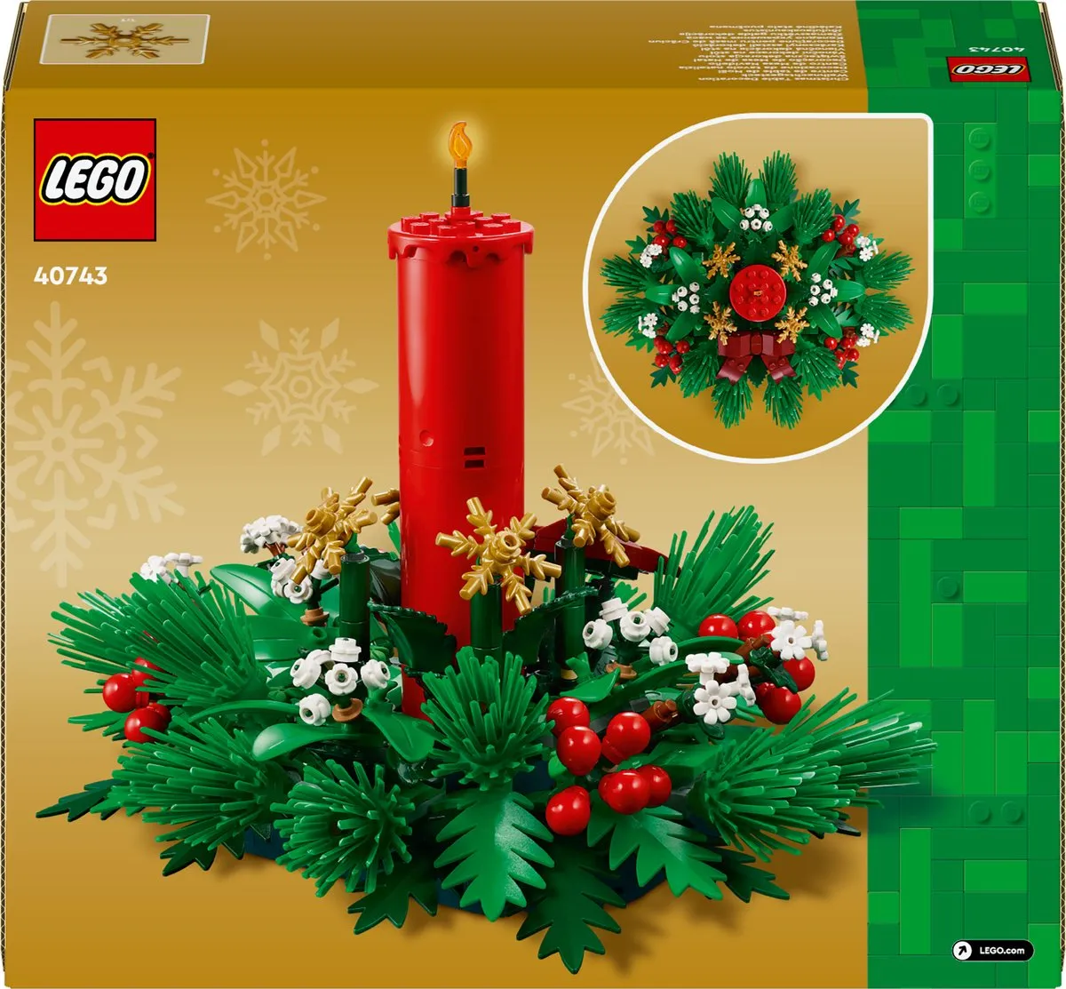 LEGO Kersttafeldecoratie 40743 - 433 Stukken
