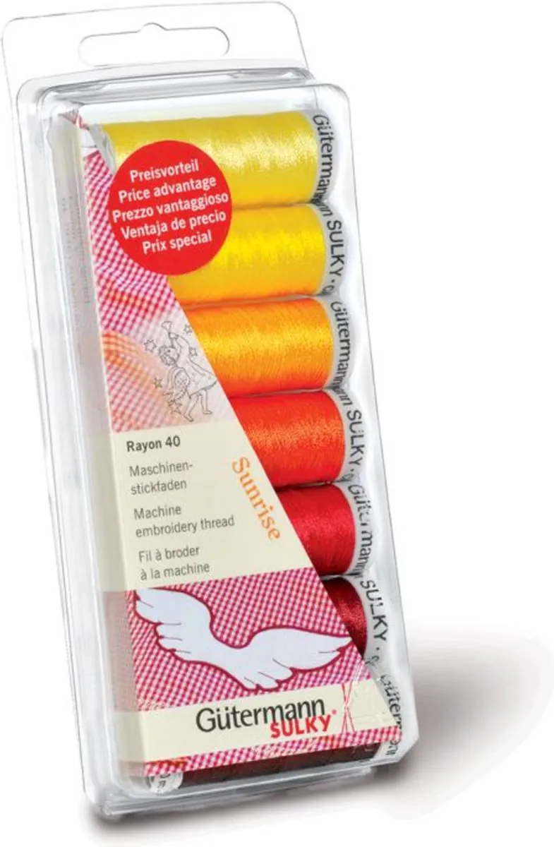 Gutermann Rayon Machineborduurgarenset 7x200m - 7 Kleuren - afbeelding 2 van 6