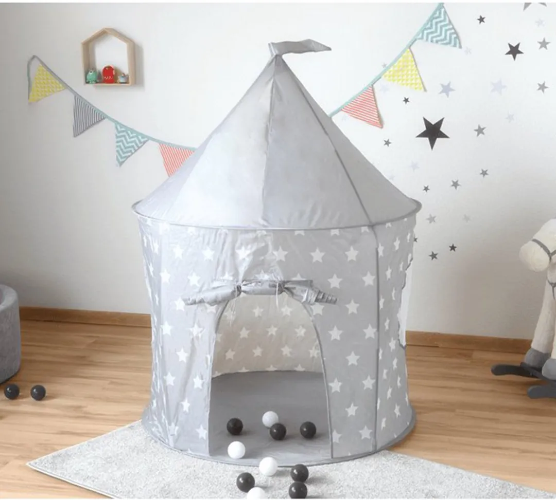 Knorrtoys Speeltent Grijs met Witte Sterren