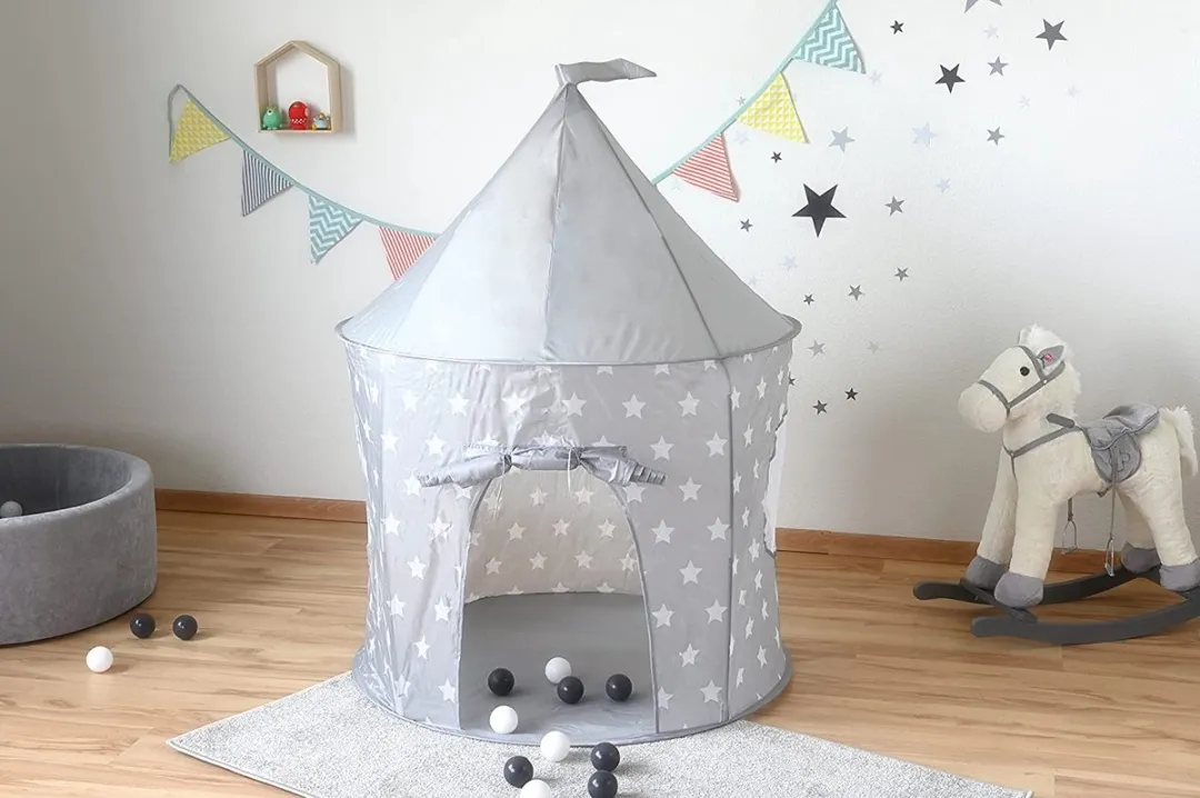 Knorrtoys Speeltent Grijs met Witte Sterren