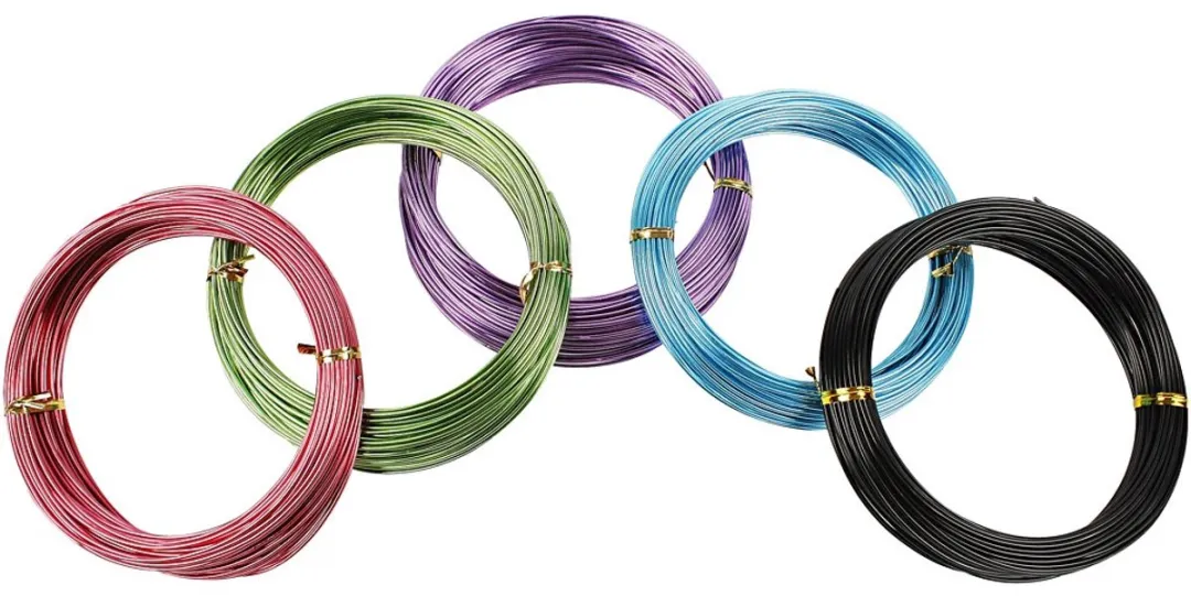 Creativ Company Aluminium Draad Assortiment 1,5mm - 5x100m Multicolor