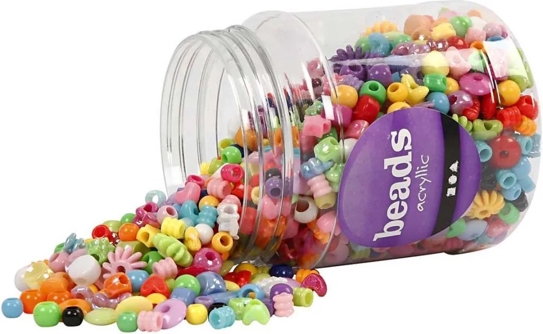 Creativ Company Plastic Kralen Figuren 6mm - 1175 Stuks