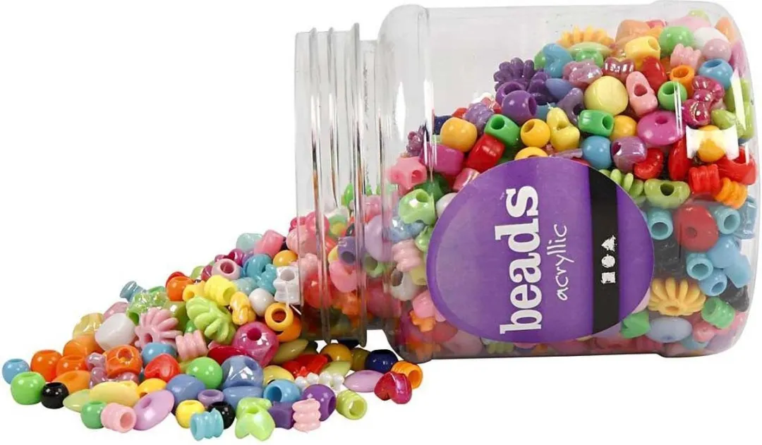 Creativ Company Plastic Kralen Figuren 6mm - 1175 Stuks