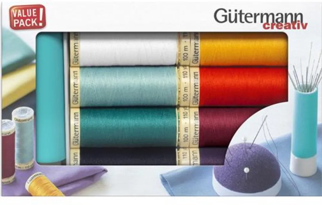 Gutermann Allesnaaigarenset 8x100m - 8 Kleuren - Multi