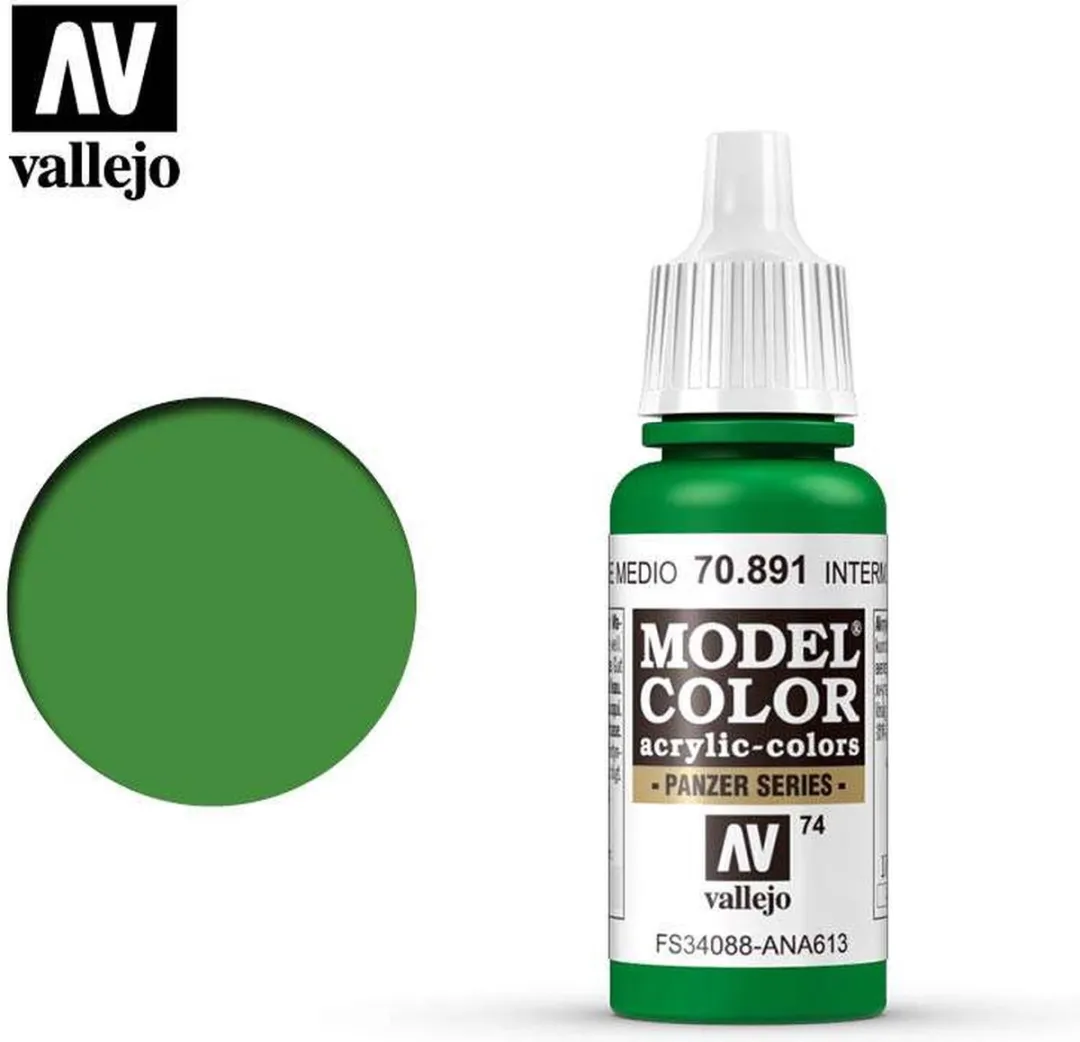 Vallejo Model Color Intermediate Green Acrylverf 17ml