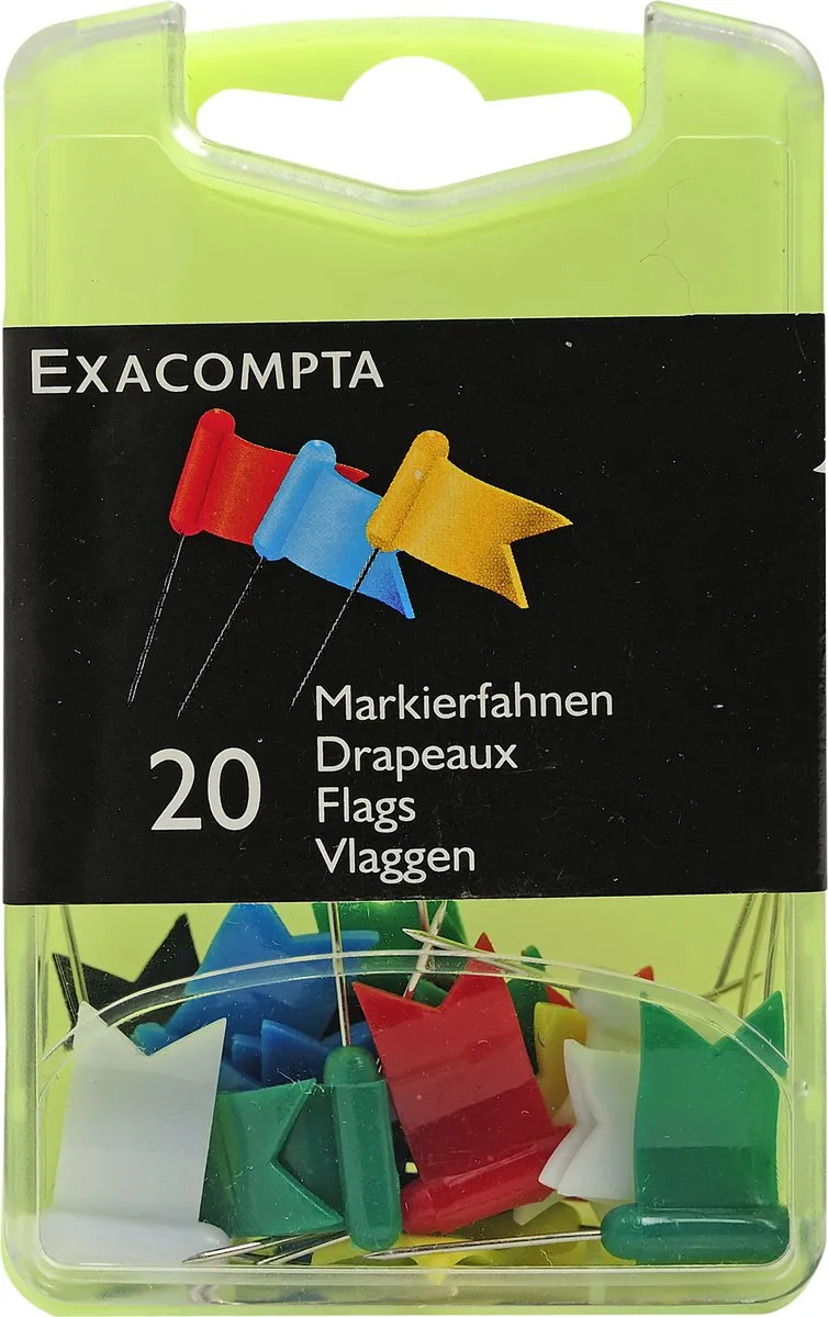Exacompta Vlagspelden Doos 20 Stuks