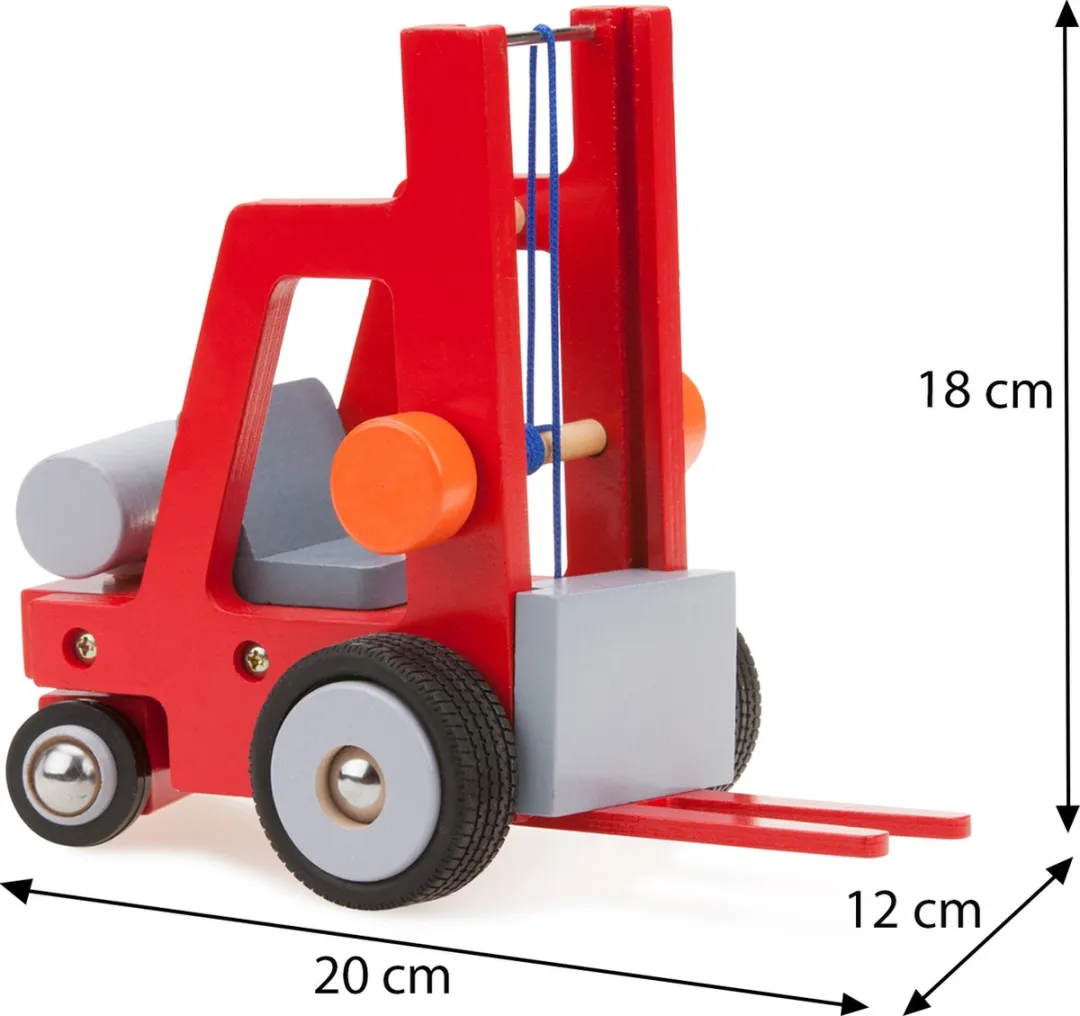 New Classic Toys Houten Heftruck 10920 - Rood