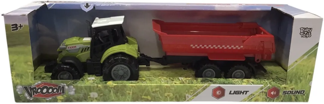Ruby Toys VROOM Farm Truck Tractor 15444 - Rood