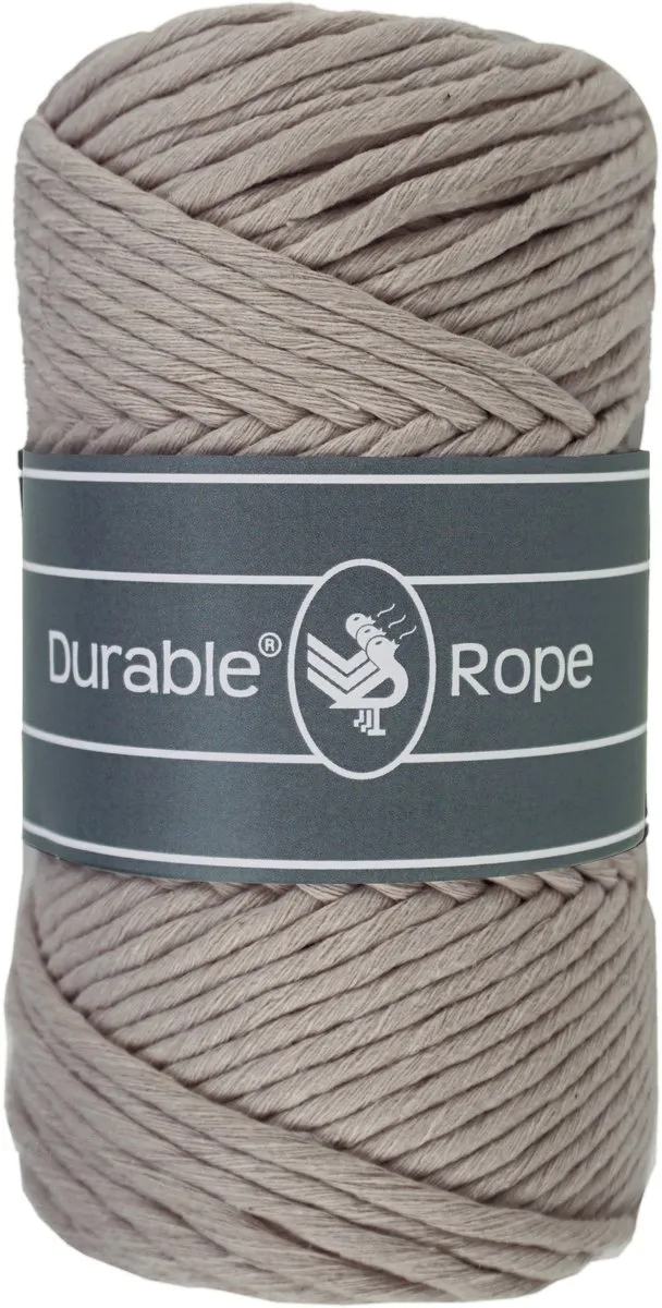 Durable Macramé Touw Taupe 75m
