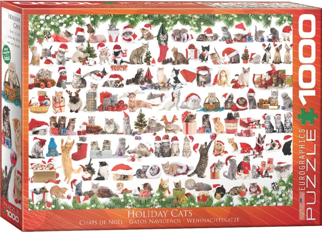 Eurographics Holiday Cats 1000 Stuks Puzzel