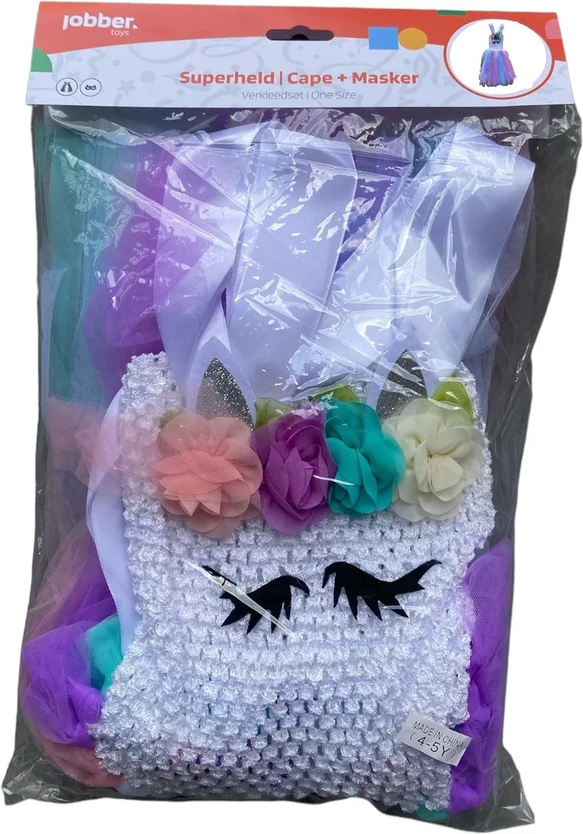 Jobber Toys Unicorn Tutu Verkleedjurk - Multicolor