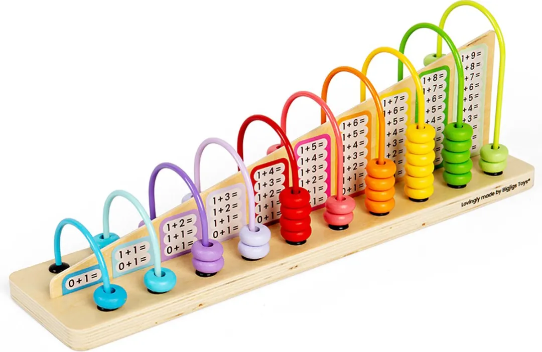 BIGJIGS Houten Telraam Regenboog 36010